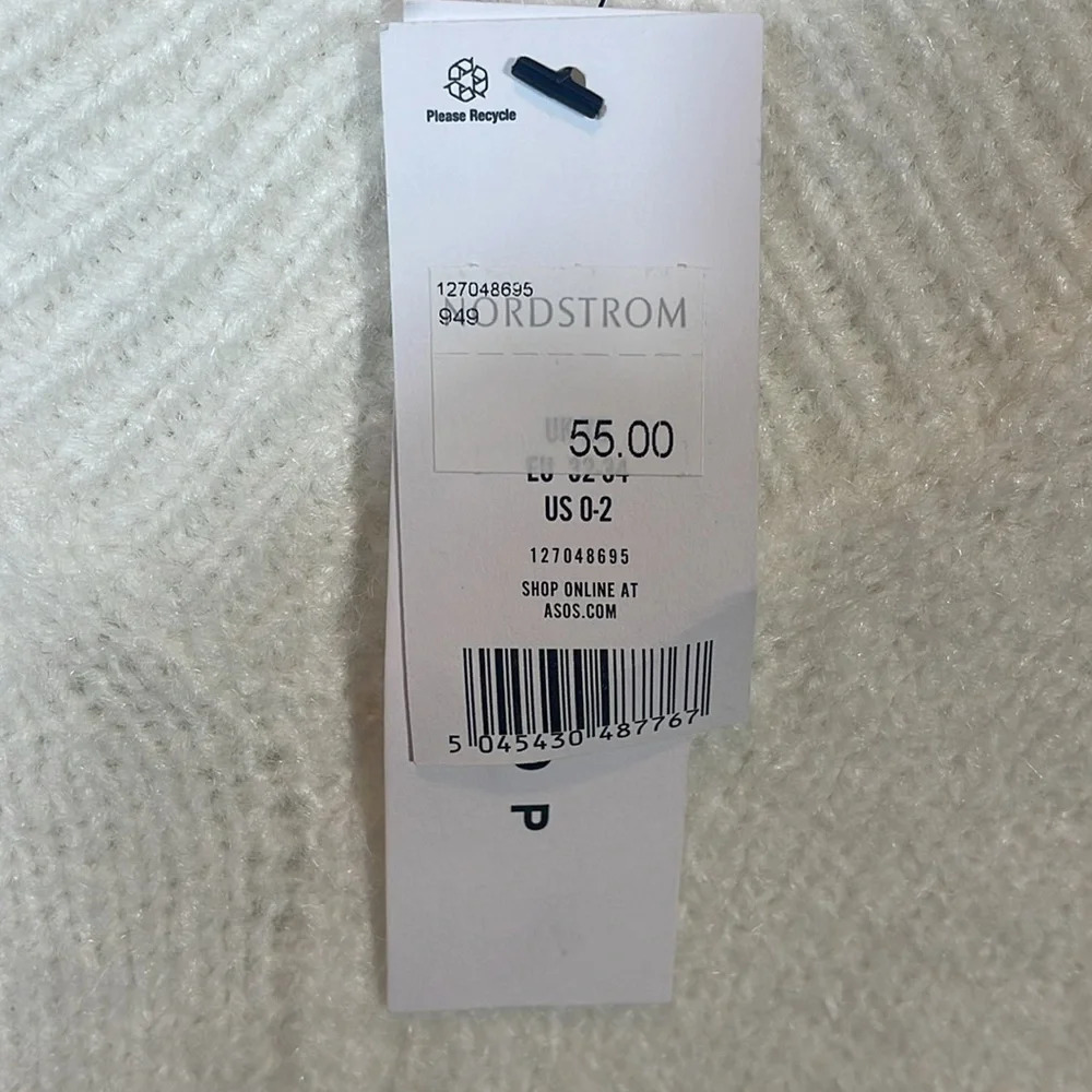 Topshop Fluffy Muscle Sleeve Sweater size 0-2 - Picture 5 of 11